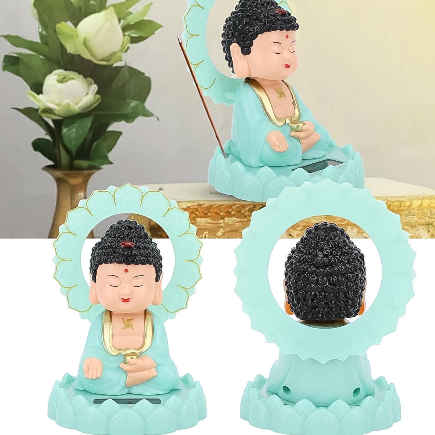 Serene Solar-Powered Buddha Serene Solar-Powered Buddha